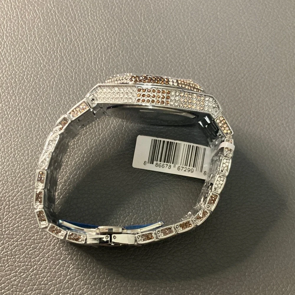 Montres Prestige  MPW-0309 Men's 42mm Steel Iced Out